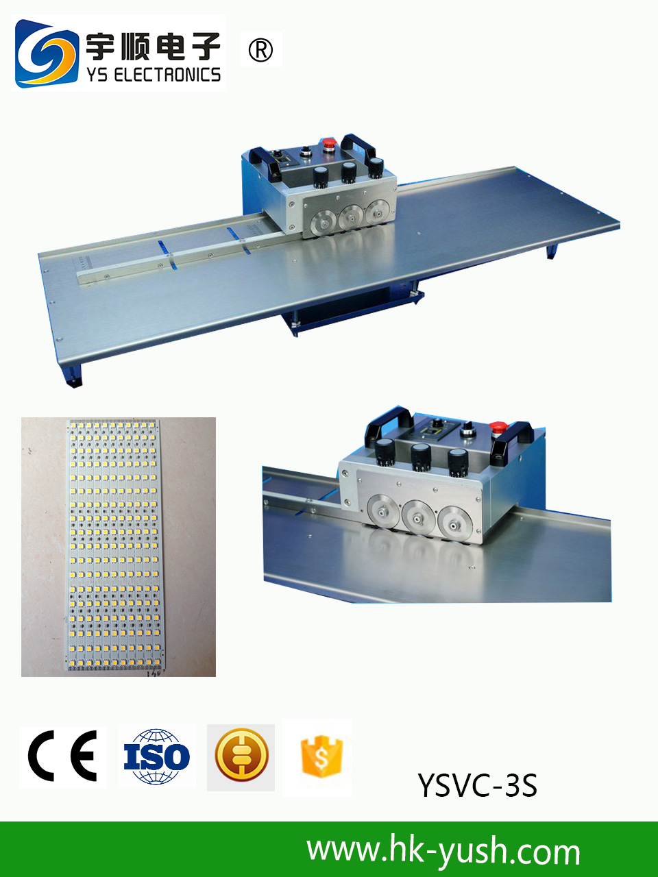 Aluminum Board PCB Depanel Machine PCB Separator with Customized Blade