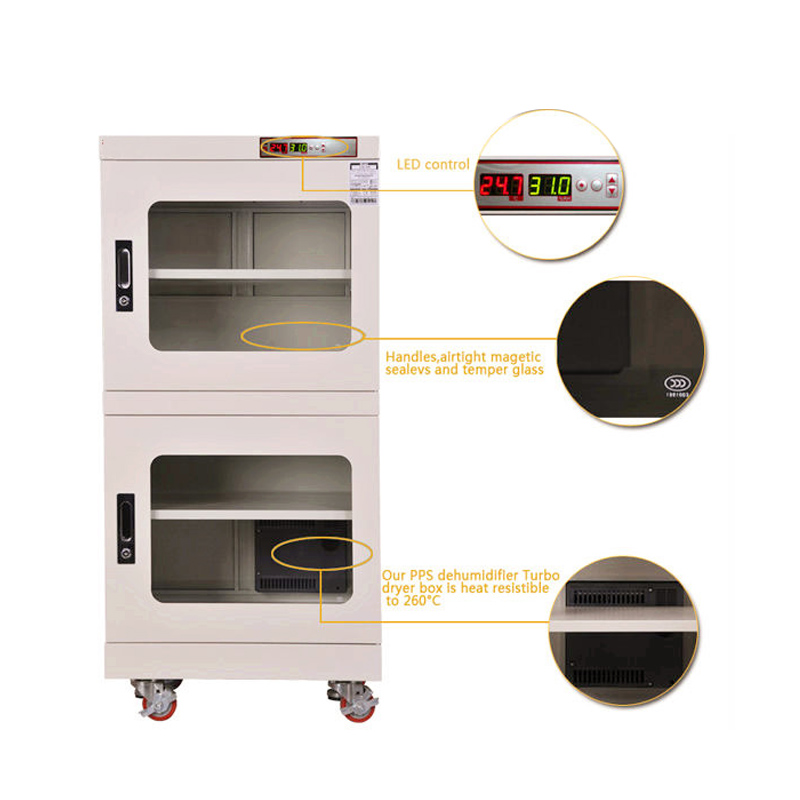 Electronic moisture proof cabinets auto dry box, CE/UL approved desiccant dry cabinet for SMD storage