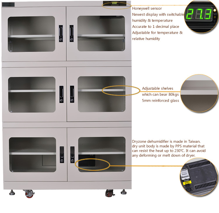sec automatique électrique de Mener-Honeywell de Cabinet adapté aux besoins du client pour le stockage électronique a adapté le stockage aux besoins du client de composants