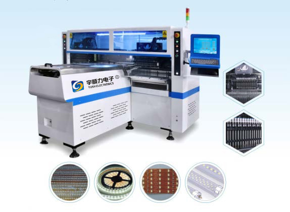 Dual arm magnetic linear LED highspeed pick and place machine