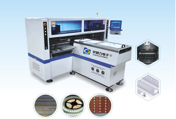 Dual-arm professional highspeed mounter, 2~4 type of materials capacity reach 180000 CPH